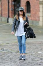KYM MARSH Leaves Key 103 Radio Station in Manchester 10/07/2016
