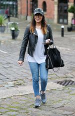 KYM MARSH Leaves Key 103 Radio Station in Manchester 10/07/2016