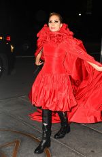 LADY GAGA Arrives at Her Apartment in New York 10/19/2016