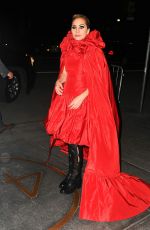 LADY GAGA Arrives at Her Apartment in New York 10/19/2016
