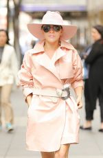 LADY GAGA Arrvives on the Set of 