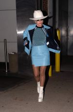 LADY GAGA Leaves a Recording Studio in New York 10/18/2016