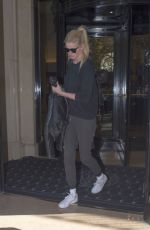LARA STONE Leaves Her Hotel in Paris 10/03/2016