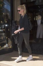 LARA STONE Leaves Her Hotel in Paris 10/03/2016