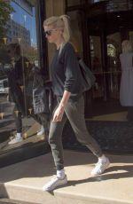 LARA STONE Leaves Her Hotel in Paris 10/03/2016