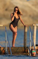 LAUREN POPE in Swimsuit at Blue Marlin Beach Club in Ibiza 09/09/2016