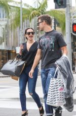 LEA MICHELE Out Shopping in Beverly Hills 10/27/2016