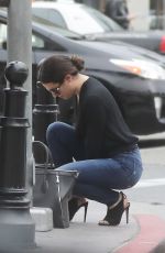 LEA MICHELE Out Shopping in Beverly Hills 10/27/2016