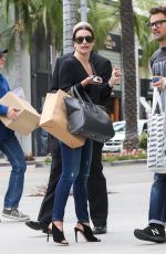 LEA MICHELE Out Shopping in Beverly Hills 10/27/2016