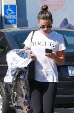LEA MICHELE Out Shopping in West Hollywood 09/29/2016