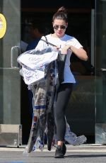 LEA MICHELE Out Shopping in West Hollywood 09/29/2016