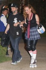 LESLIE MANN at Kate Hudson’s Halloween Bash in Pacific Palisades 10/28/2016