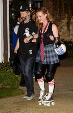 LESLIE MANN at Kate Hudson’s Halloween Bash in Pacific Palisades 10/28/2016