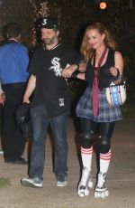 LESLIE MANN at Kate Hudson’s Halloween Bash in Pacific Palisades 10/28/2016