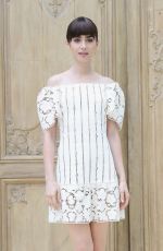LILY COLLINS at Valentino Fashion Show at Paris Fashion Week 10/02/2016