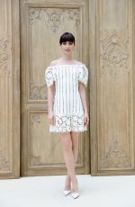LILY COLLINS at Valentino Fashion Show at Paris Fashion Week 10/02/2016