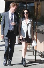 LILY COLLINS Out for Lunch in Beverly Hills 10/20/2016