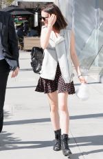 LILY COLLINS Out for Lunch in Beverly Hills 10/20/2016