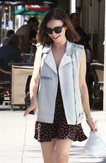 LILY COLLINS Out for Lunch in Beverly Hills 10/20/2016