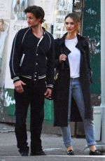 LILY JAMES and Matt Smith Out in New York 10/05/2016