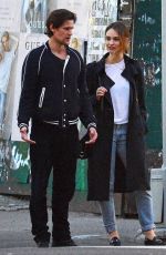 LILY JAMES and Matt Smith Out in New York 10/05/2016
