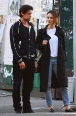 LILY JAMES and Matt Smith Out in New York 10/05/2016