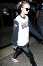 LILY-ROSE DEPP  at the LAX Airport in Los Angeles 10/05/2016