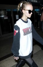 LILY-ROSE DEPP  at the LAX Airport in Los Angeles 10/05/2016