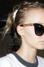 LILY-ROSE DEPP  at the LAX Airport in Los Angeles 10/05/2016
