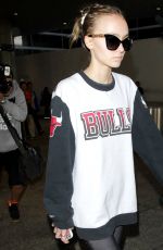 LILY-ROSE DEPP  at the LAX Airport in Los Angeles 10/05/2016