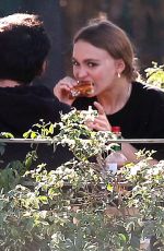 LILY-ROSE DEPP Out for Lunch in Los Feliz 10/17/2016
