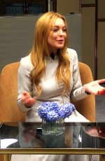 LINDSAY LOHAN at a Press Conference in Istanbul 10/11/2016