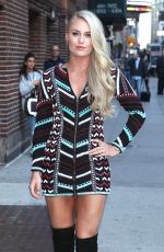 LINDSEY VONN at The Late Show with Stephen Colbert in New York 10/05/2016