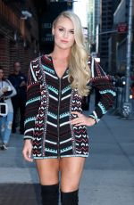 LINDSEY VONN at The Late Show with Stephen Colbert in New York 10/05/2016