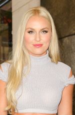 LINDSEY VONN Leaves NBC Studios in New York 10/04/2016