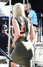 LINDSEY VONN on the Set of Extra TV in Los Angeles 10/10/2016