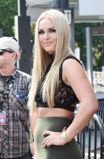 LINDSEY VONN on the Set of Extra TV in Los Angeles 10/10/2016