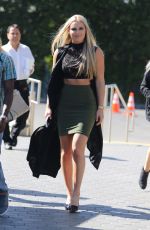 LINDSEY VONN on the Set of Extra TV in Los Angeles 10/10/2016
