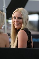 LINDSEY VONN on the Set of Extra TV in Los Angeles 10/10/2016