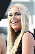 LINDSEY VONN on the Set of Extra TV in Los Angeles 10/10/2016