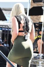 LINDSEY VONN on the Set of Extra TV in Los Angeles 10/10/2016