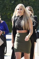 LINDSEY VONN on the Set of Extra TV in Los Angeles 10/10/2016