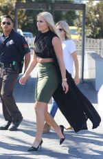 LINDSEY VONN on the Set of Extra TV in Los Angeles 10/10/2016