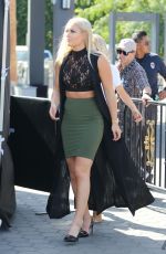 LINDSEY VONN on the Set of Extra TV in Los Angeles 10/10/2016