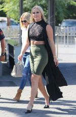 LINDSEY VONN on the Set of Extra TV in Los Angeles 10/10/2016