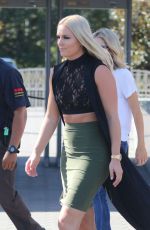 LINDSEY VONN on the Set of Extra TV in Los Angeles 10/10/2016