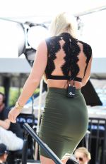 LINDSEY VONN on the Set of Extra TV in Los Angeles 10/10/2016