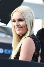 LINDSEY VONN on the Set of Extra TV in Los Angeles 10/10/2016