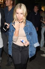 LOTTIE MOSS Leaves Embargo Nightclub in London 10/06/2016