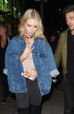 LOTTIE MOSS Leaves Embargo Nightclub in London 10/06/2016